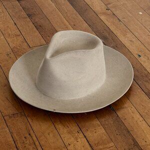 SUPER DUPER HATS - BEAVER FELT SUPER RARE - SILVERBELLY - 23CM - made in italy